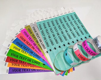Custom Party Wristbands for Events 100 Pack Etsy