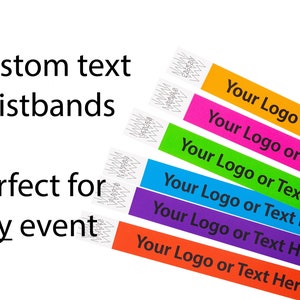 Custom festival event wristband / Kid medical id bracelet paper armband / Event wristbands