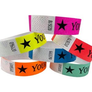 Custom Festival Event Bracelet Wristbands - Wedding, Medical, Identity, Wish band Wristband