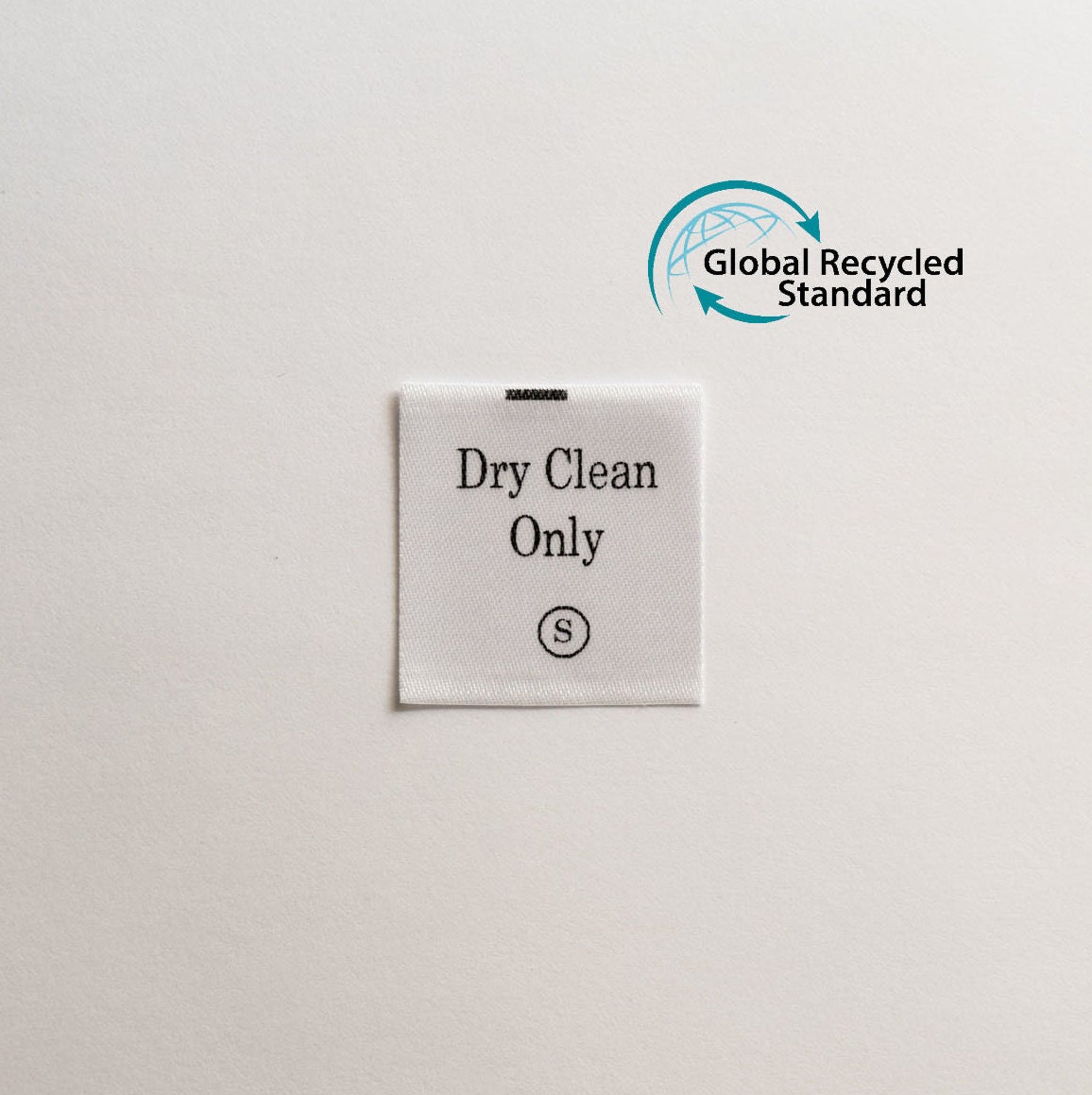 Dry Clean Only Care Label GRS Certified Recycled Polyester Etsy
