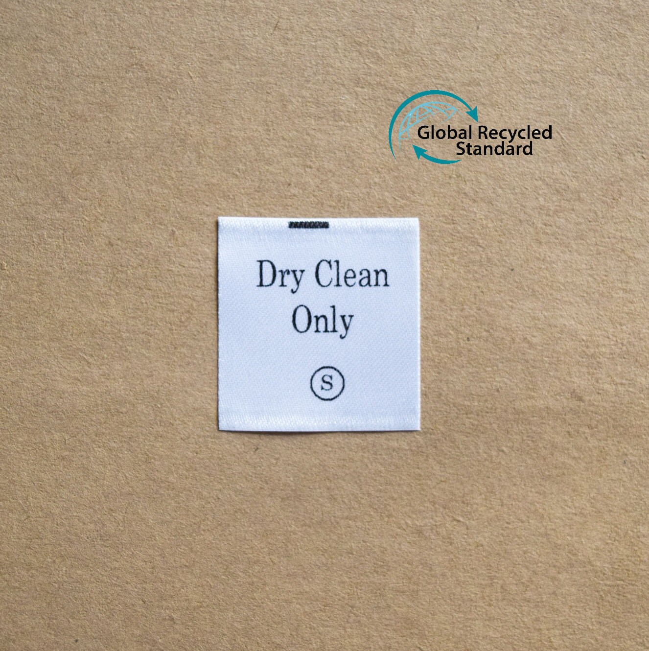 Dry Clean Only Care Label GRS Certified Recycled Polyester Etsy