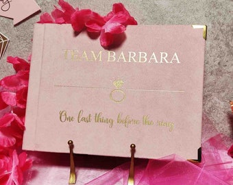 Álbum de fotos de despedida de soltera, libro aterciopelado personalizado, fotos impresas