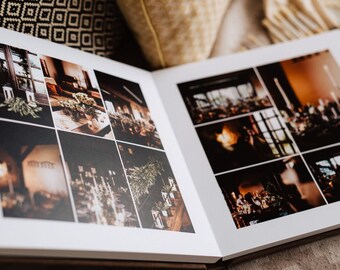 Wedding Photo Book with Printed Photos on Pages, Velvety Photo Book, Personalized Velvety Wedding Book, Premium Luxury Wedding Photographs