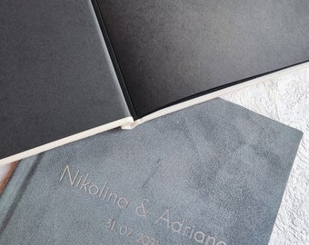 Álbum de amor aterciopelado personalizado, álbum grabado a medida, regalo DIY