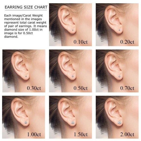 Diamond Earring Sizes: What's the Best Round Cut Studs Size? - Diamond Nexus