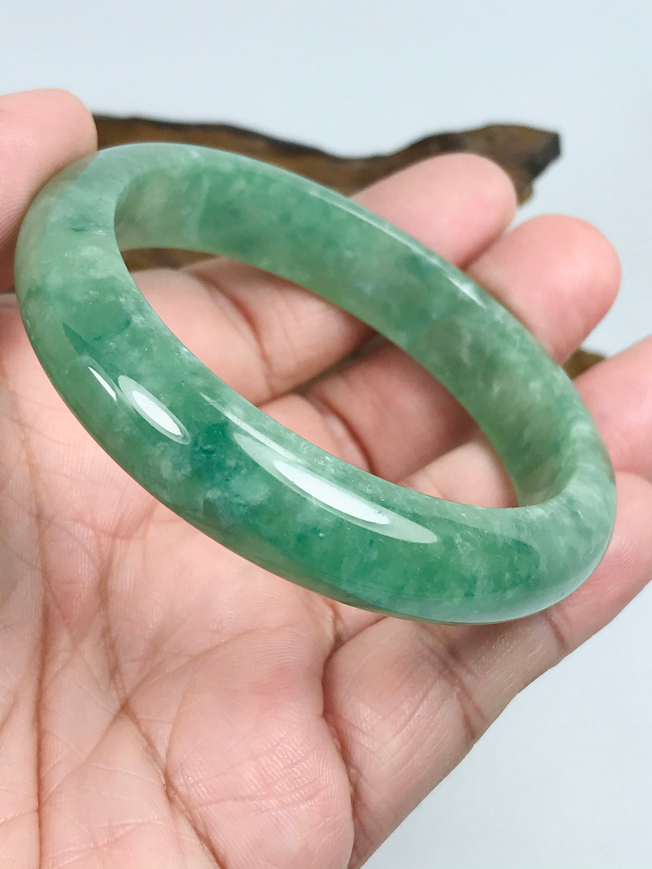 Certified 59.8mm Icy Apple and Imperial Green Translucent - Etsy