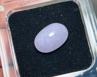Certified Large 20 Carat Type A Natural Myanmar Icy Lavender Pink