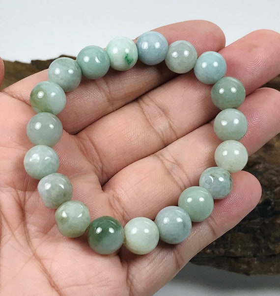 STONE BEAD BRACELET 8 MM LIGHT FOREST STONE BEAD BRACELET 8 MM LIGHT FOREST