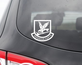 military decal Security forces / security  police /military police/defensor fortis for car window / tumbler / laptop vinyl decal sticker