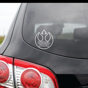 rebel scum car window laptop tumbler vinyl decal sticker