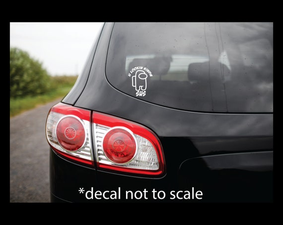 Among us car stickers deals