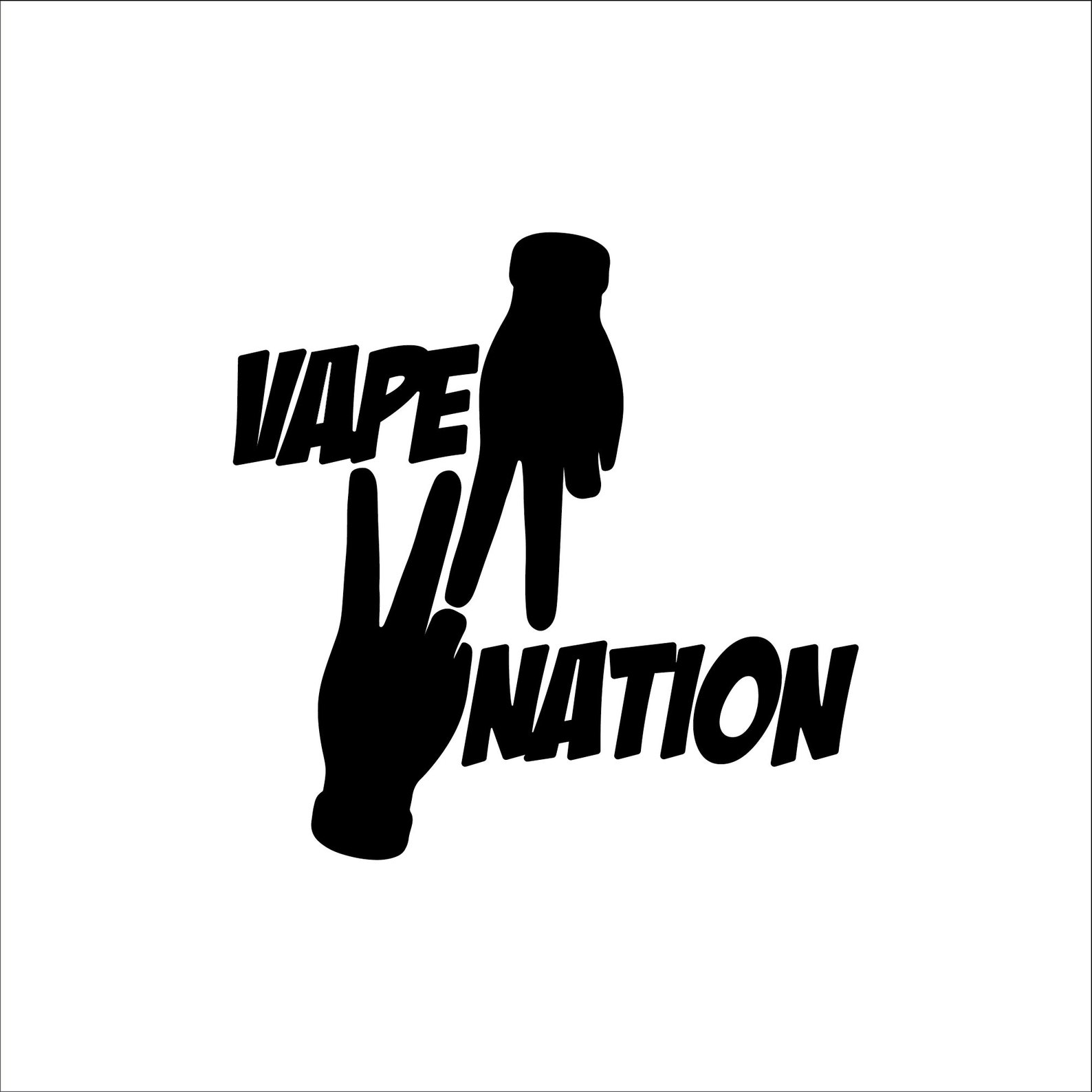 Vape nation car window bumper / tumbler /laptop vinyl decal Etsy