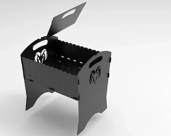 Folding BBQ Grill.Laser cut files svg DXF CDR vector plans, files Instant download, cnc pattern, cnc cut, laser cut. 567