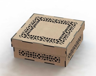 Box.SVG, DXF, CDR, vector plans Glowforge files Instant download, cnc file, cnc pattern, cnc cut.302