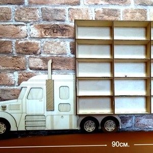 Laser Cut Toy Car Display Shelf Truck.Laser cut files SVG DXF CDR vector plans,files Instant download,cnc pattern, cnc cut 38