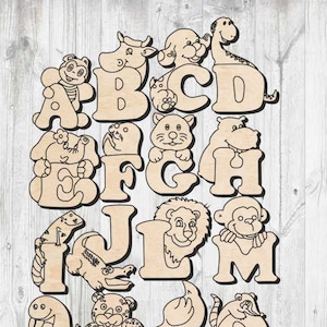 Letras Inglesa Alphabet Shapes.Laser archivos cortados SVG, DXF, CDR,vector plans Glowforge archivos Descarga instantánea,archivo cnc,patrón cnc,cnc cut.247
