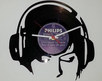 Vinyl Record Wall Clock.Laser cut files SVG, DXF, CDR, vector plans Glowforge files Instant download,cnc file,cnc pattern. 373