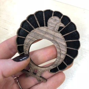 Thanksgiving Napkin Rings. Laser cut files SVG DXF CDR vector plans, files Instant download, cnc pattern, cnc.474