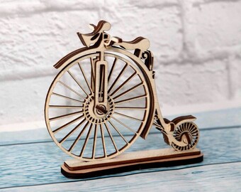Laser Cut Bicycle 3D Puzzle. Cnc file. Vector dxf, cdr,svg for CNC, vector file, digital vector art, cnc, cnc file, cnc pattern, cnc cut,