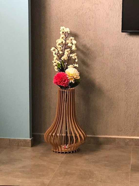 Laser Cut Vase Flower Stand.Laser cut files SVG DXF CDR vector plans, files Instant download, cnc pattern, cnc. 123