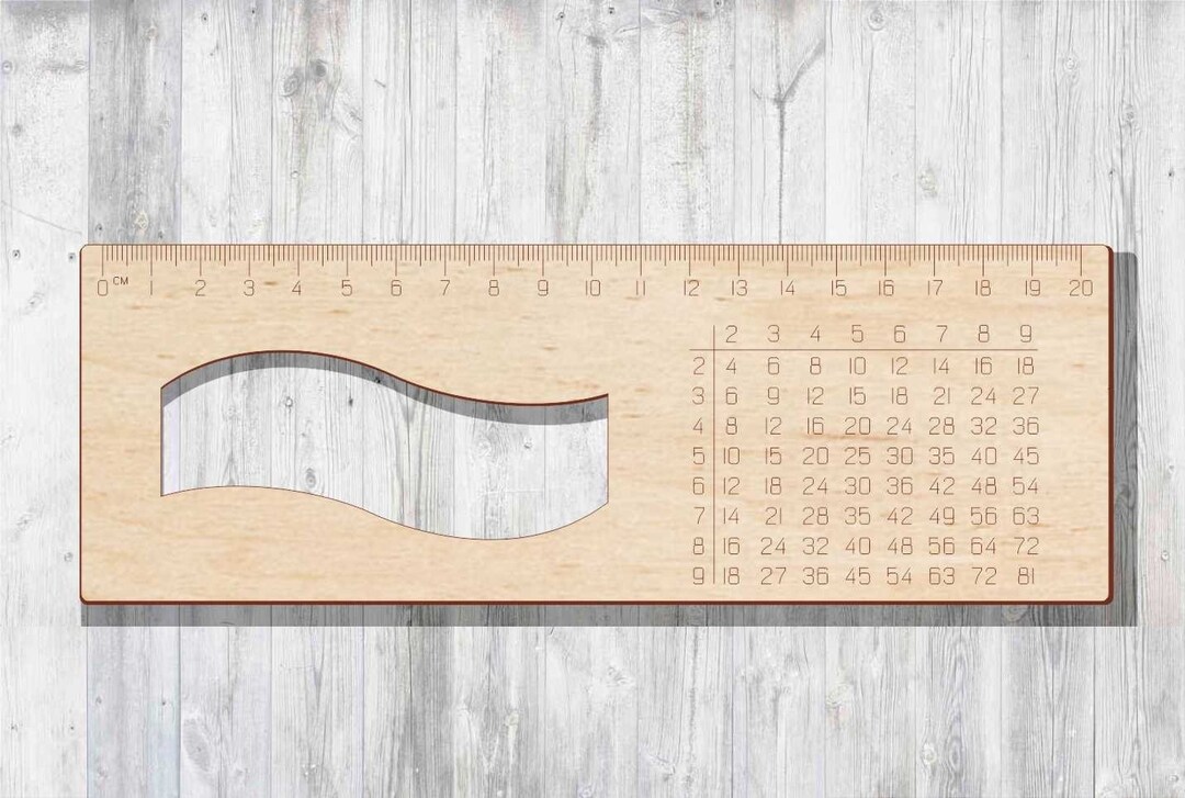 Ruler.laser Cut CDR, Cnc Files, Lasercut, Cdr, File Lasercut, Lasercut ...