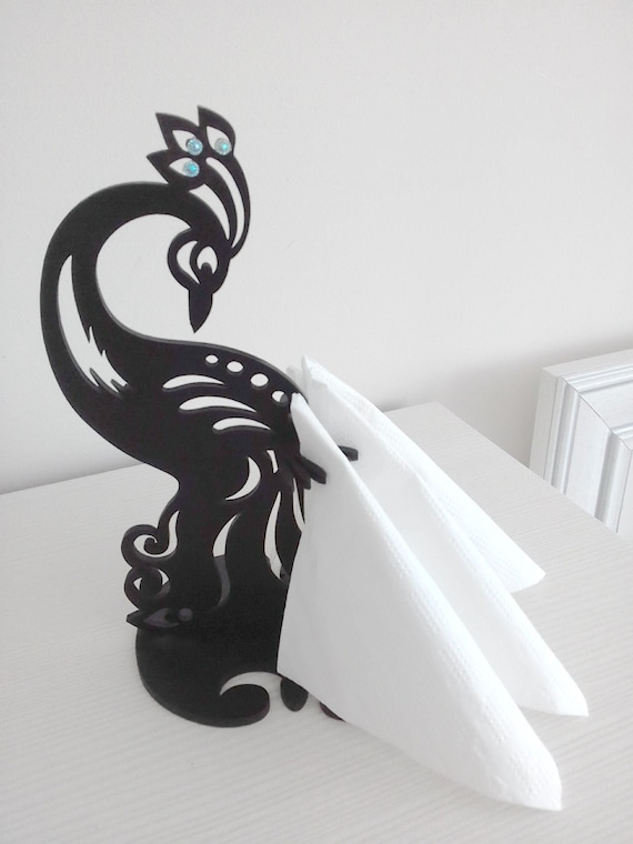 Peacock Napkin Holder.laser Cut Files CDR Vector Plans Files Instant Download Cnc Pattern Cnc Cut Laser Cut. 103 Etsy
