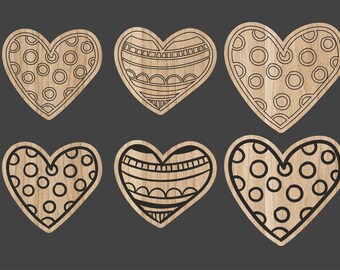 Wooden heart,heart laser cut,valentine dxf, cnc file, svg files, wooden heart plaque, wood heart laser, heart dxf, hearts svg, laser cut.151