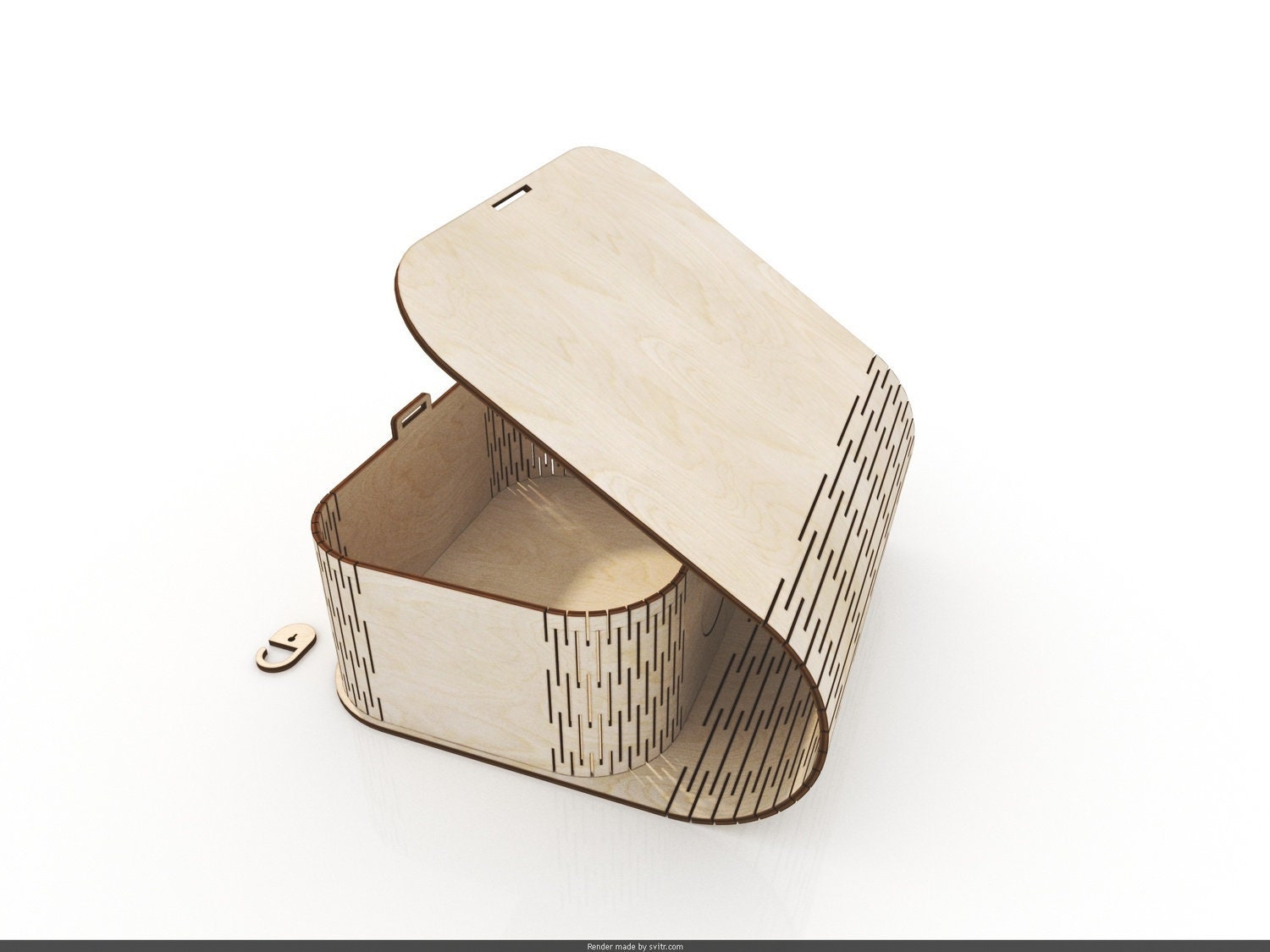 Box With Rounded Corners Laser Cut Template. Ai Svg Cdr. Etsy