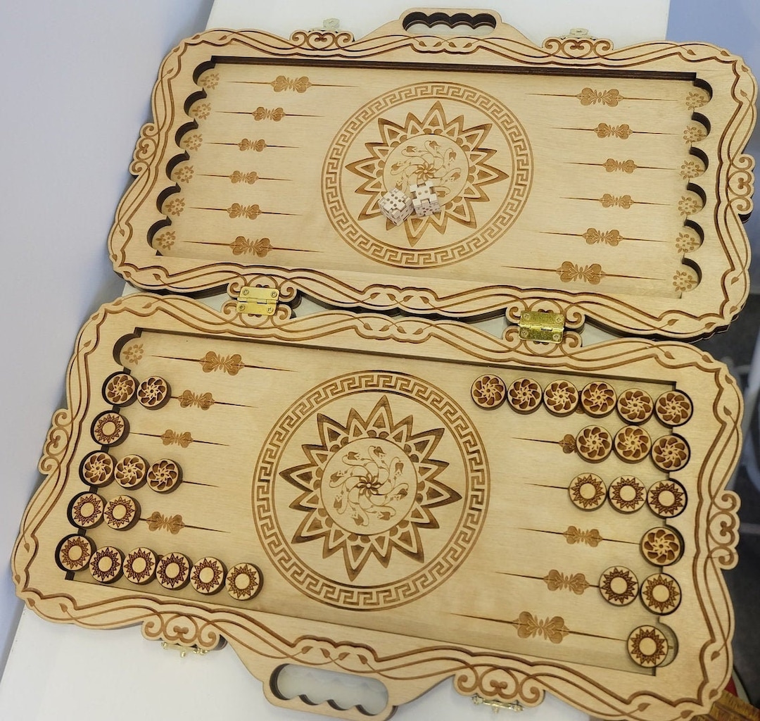 Backgammon.laser Cut Files SVG, DXF, CDR, Vector Plans. Files Instant ...