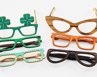 Glasses laser cut.Laser cut files SVG,DXF,CDR, vector plans Glowforge files Instant download. 816