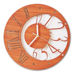 Modern Wall Clock .Laser cut files CDR vector plans, files Instant download, cnc pattern, cnc cut, laser cut. 100