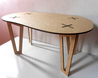Table Chair. Laser cut files SVG DXF CDR vector plans, files Instant download, cnc pattern, cnc cut, laser cut. 425