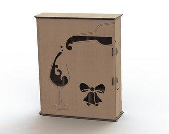 Box.Laser cut bestanden SVG DXF CDR vector plannen, bestanden Instant downloaden, cnc patroon, cnc cut, laser cut.305