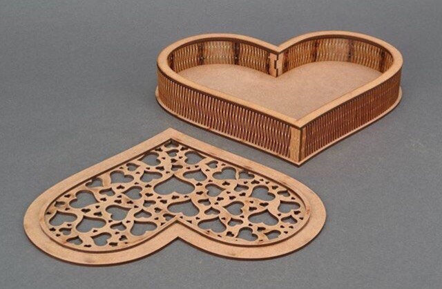 Box. Laser cut files SVG DXF CDR vector plans Glowforge | Etsy