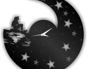 Vinyl clock.Vector model laser cut template, cnc plans, glowforge, laser cut pattern, vector files for cnc, CDR.362