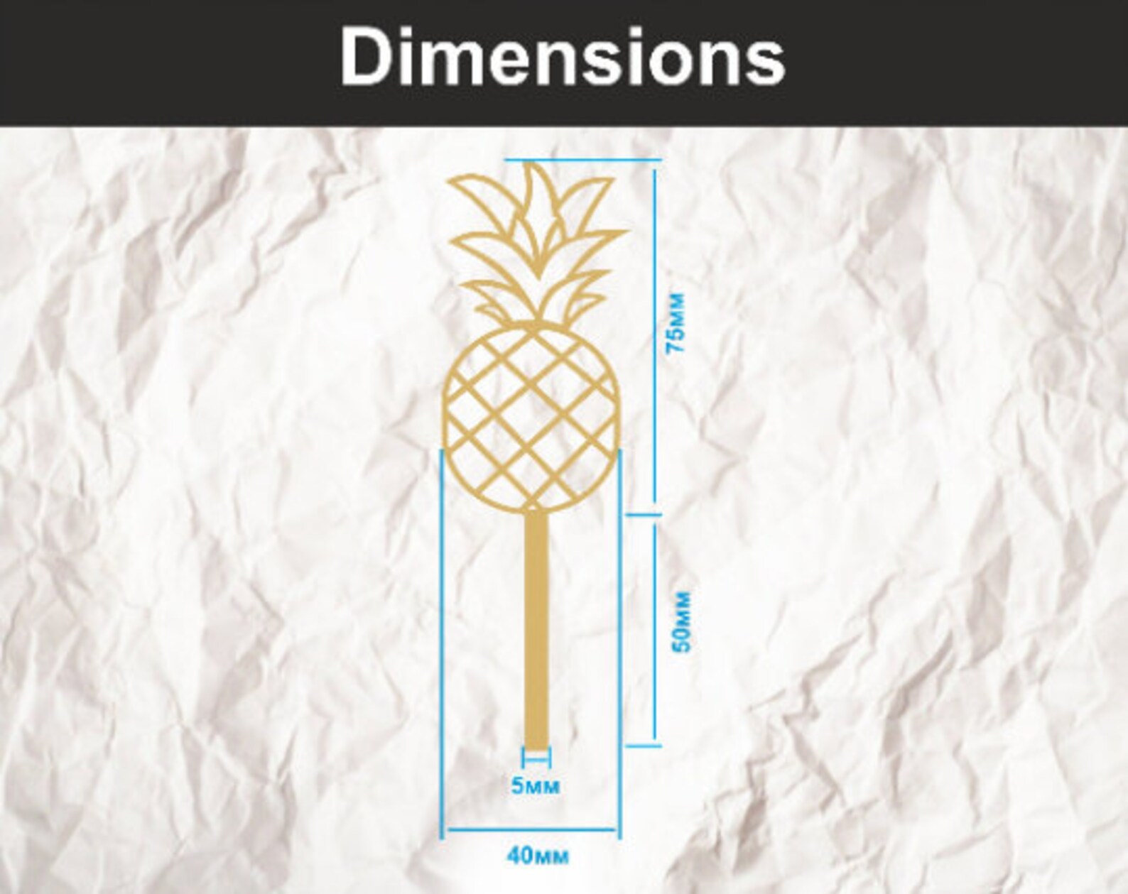 Pineapple svg cake topper Etsy