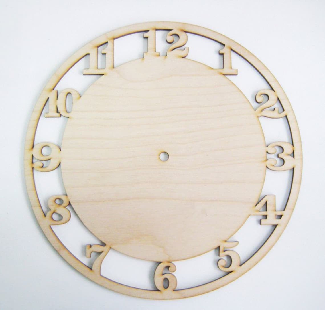 Decorative Wall Clock.laser Cut Files SVG DXF CDR Vector Etsy UK