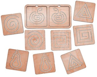 Puzzle per i bambini. File di taglio laser SVG, DXF, CDR, piani vettoriali. file Download istantaneo, file cnc. 557
