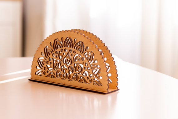 Laser cut napkin rings best sale