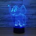 Elephant 3D Optical Illusion Lamp.Laser Cut Template.Laser cut files SVG DXF CDR vector plans,files Instant download. 21 