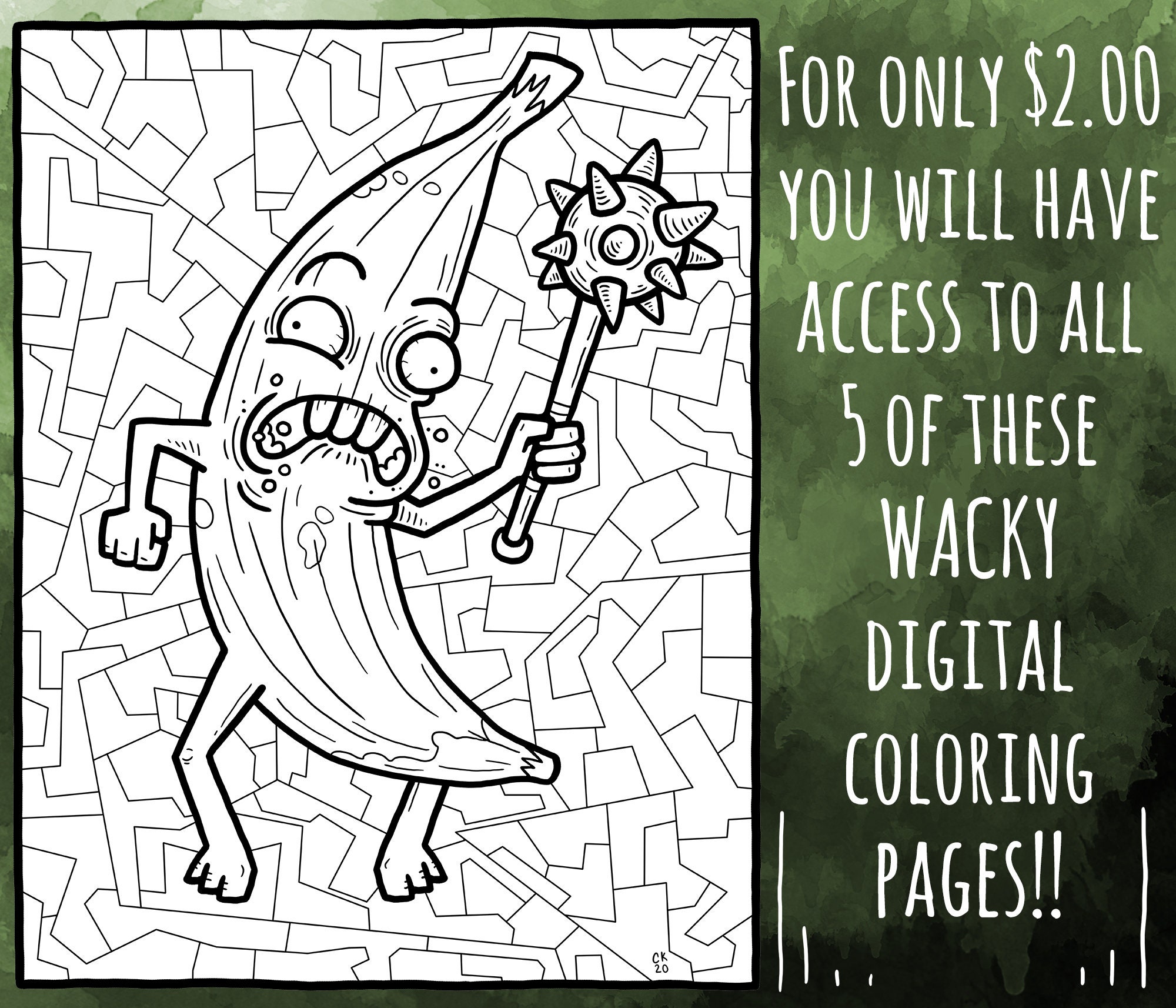 Let's Get Weird: Adult Coloring Pages 5 Printable - Etsy