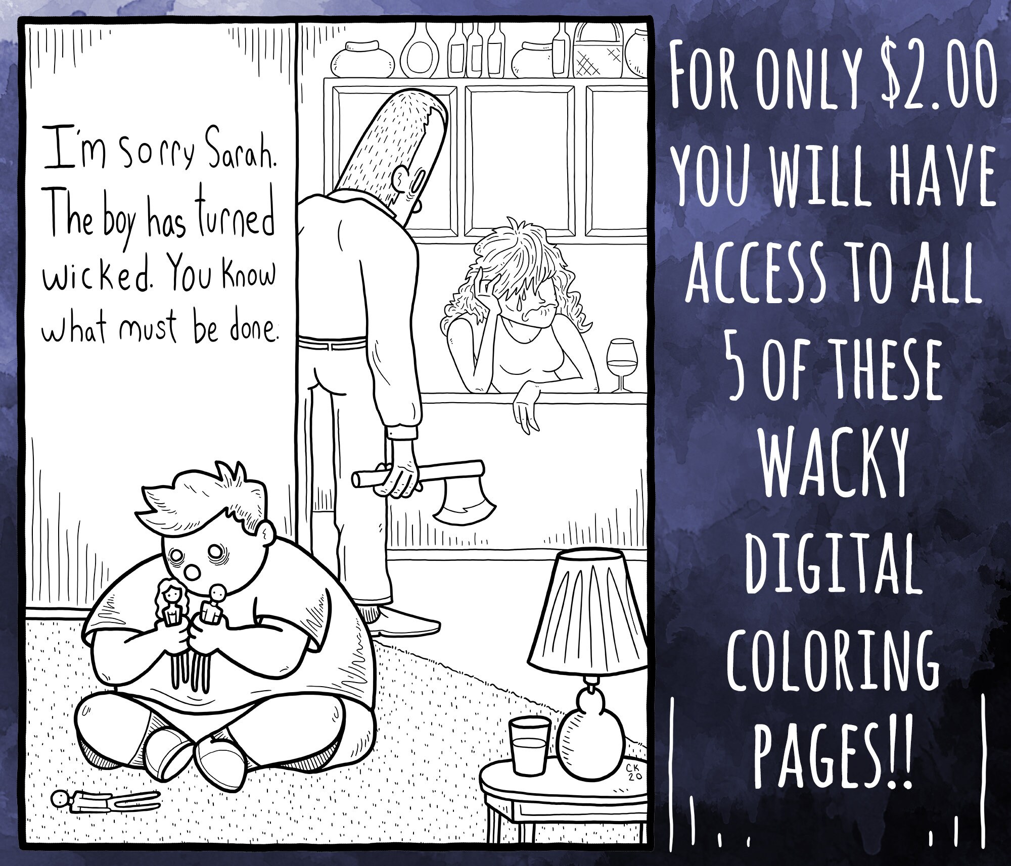 Let's Get Weird: Adult Coloring Pages 5 Printable Coloring Pages ...