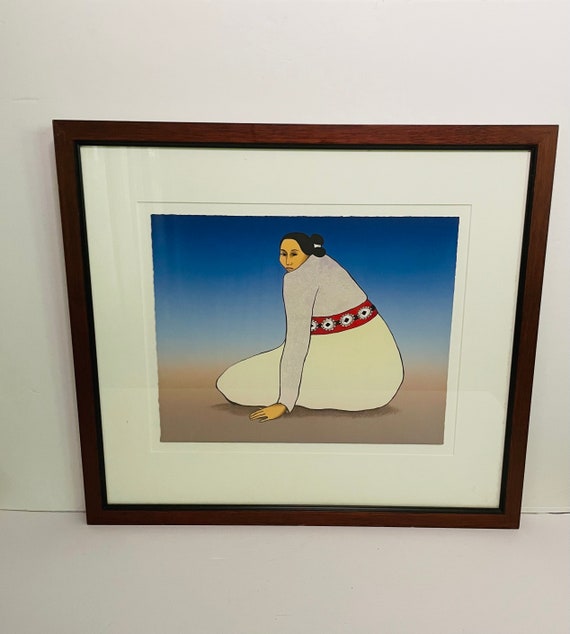 RC Gorman Red Concho. RC Gorman Signed Dated & Numbered Etsy