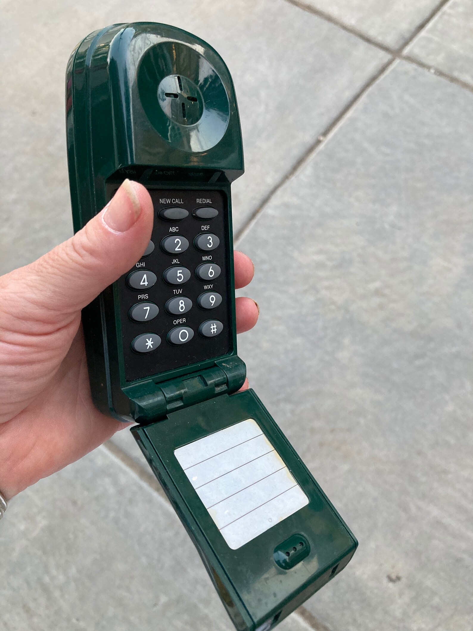 Vintage Forest green landline flip phone. RadioShack landline Etsy