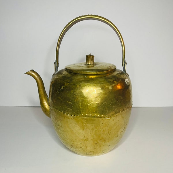 Antique Brass Teapot Etsy