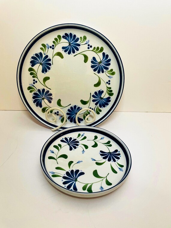 Set of Two Dansk Dinnerware Plates. Dansk Sage Song Dinner & Etsy