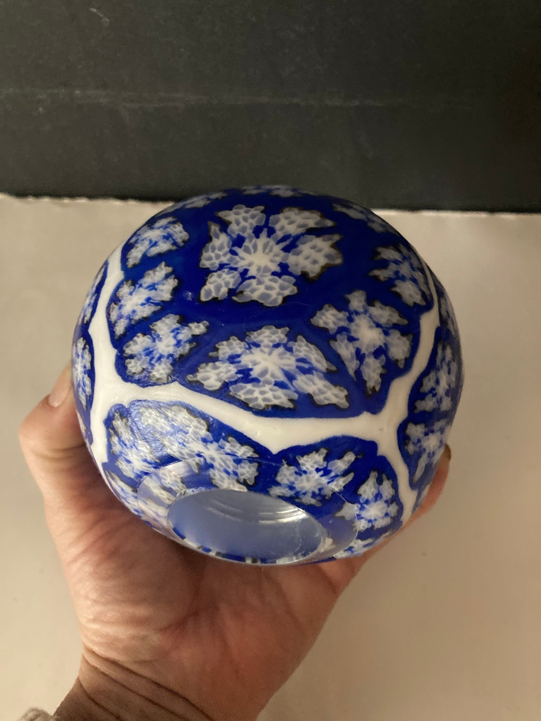 90s funky glow candle Psychedelic glow in the dark candle Blue | Etsy