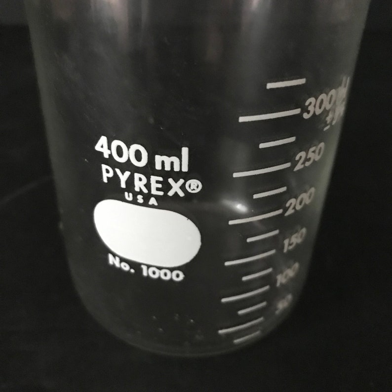 Pyrex 400 Ml Griffin Beaker. Pyrex Lab Equipment. Double Etsy