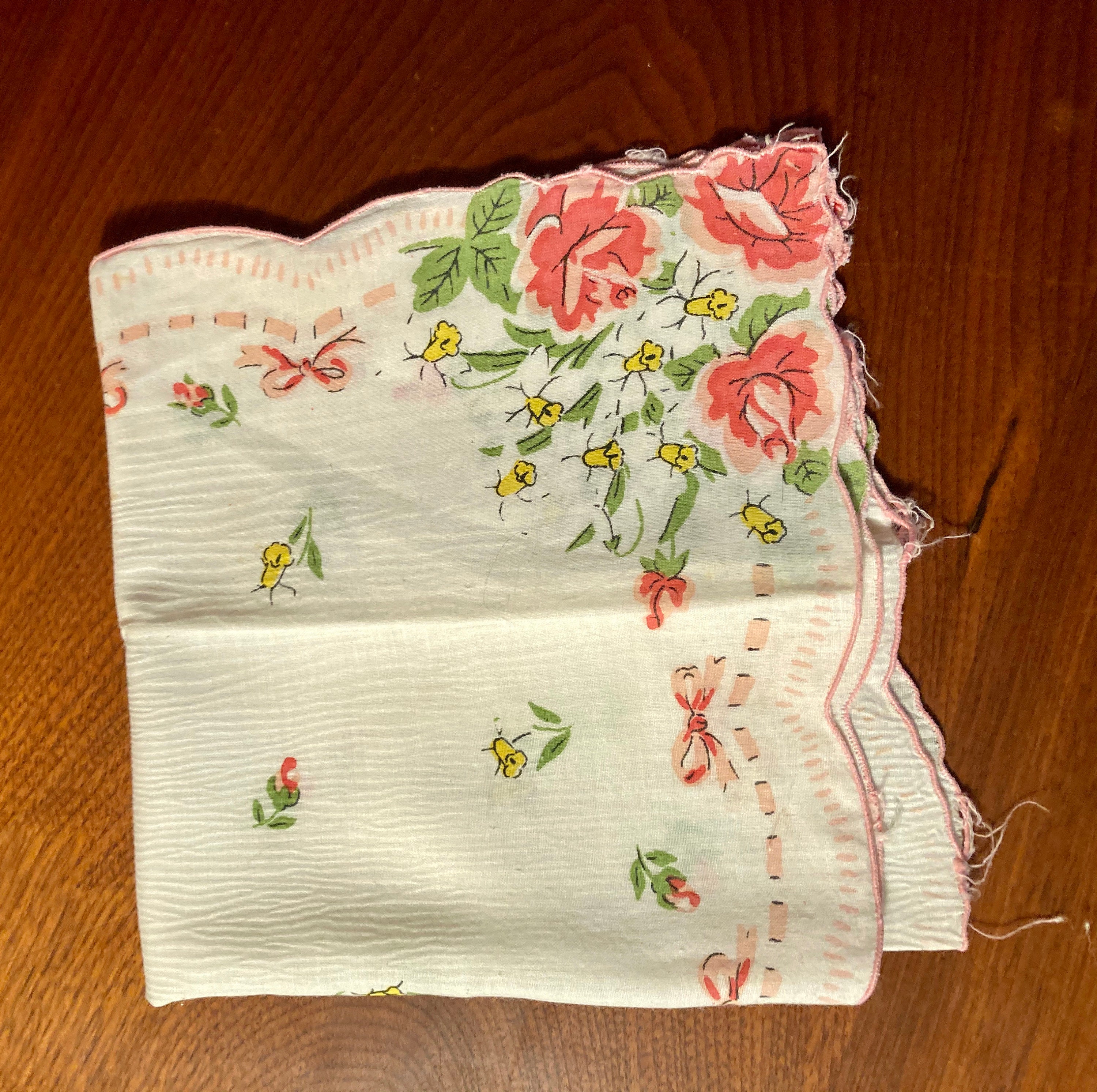 Set of seven silk and cotton handkerchiefs. Vintage pocket | Etsy