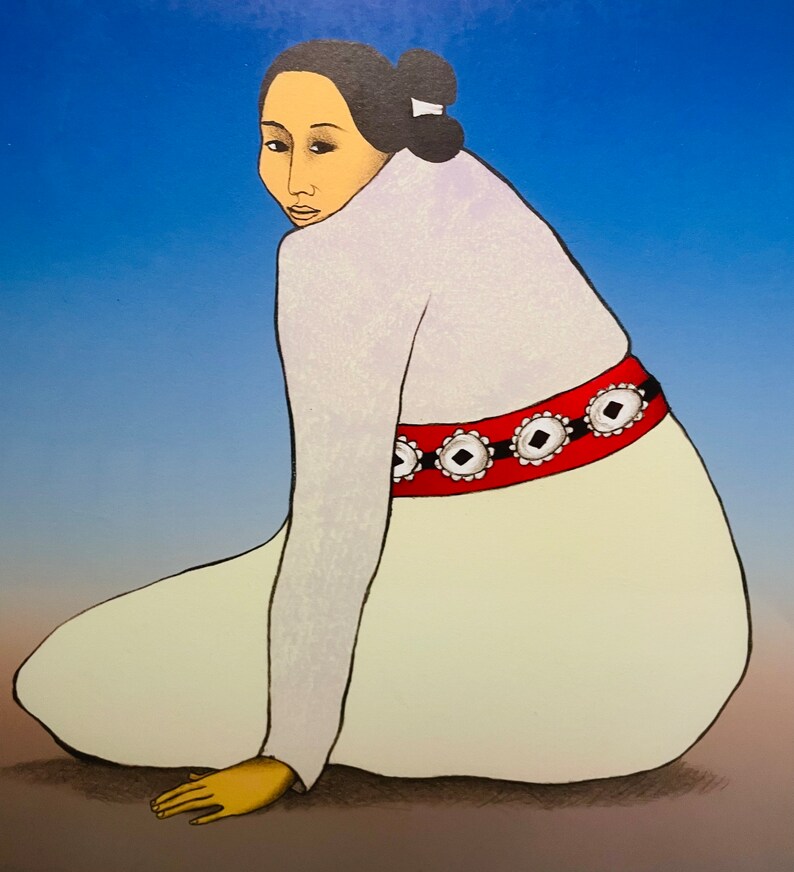 RC Gorman Red Concho. RC Gorman Signed Dated & Numbered Etsy